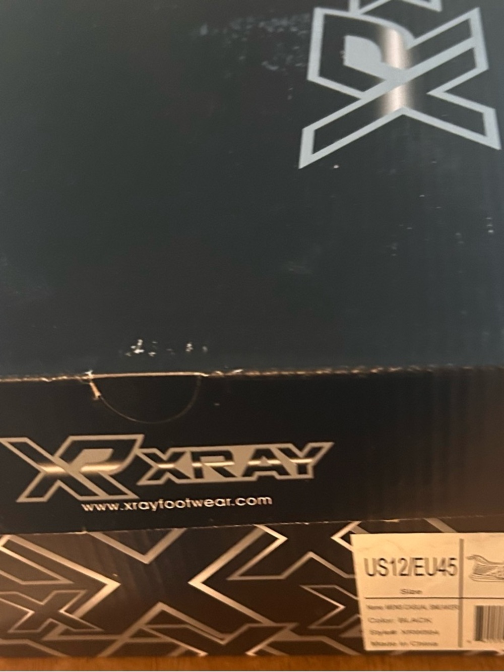 XR Xray Mens Casual Sneakers New In  Box - Black/Grey Tweed- Size 12 - Picture 12 of 15